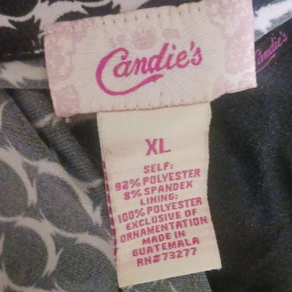 Candies Black and White Women's Top - Picture 6 of 6